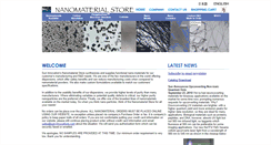 Desktop Screenshot of nanomaterialstore.com